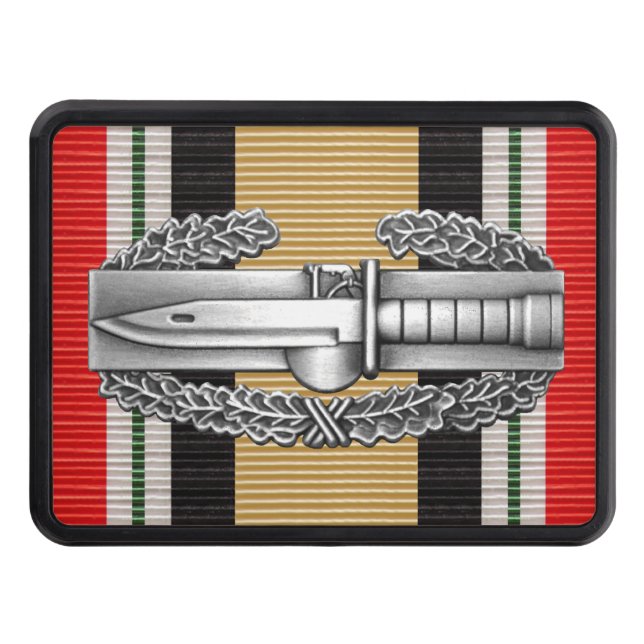 Iraq Combat Action Badge Hitch Cover (Front)