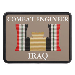 Iraq Combat Engineer Insignia Hitch Cover
