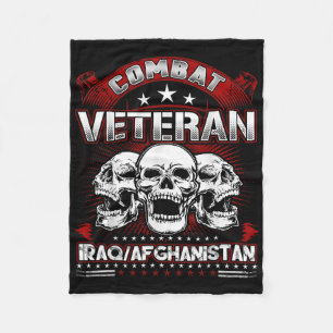Iraq Combat Veteran Shirt  Fleece Blanket
