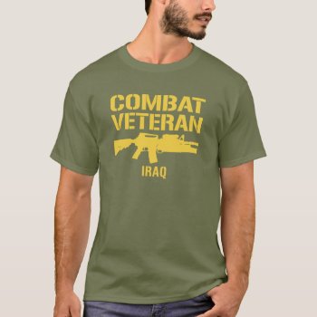 Iraq Combat Veteran T-shirt by RobotFace at Zazzle