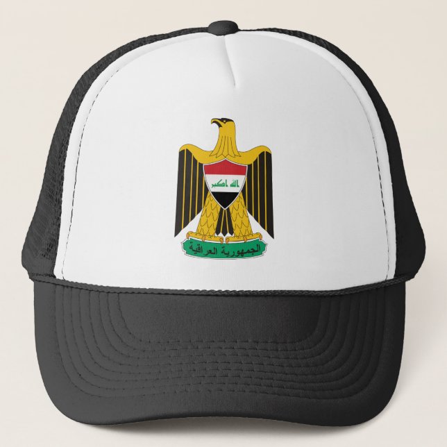 iraq emblem trucker hat (Front)