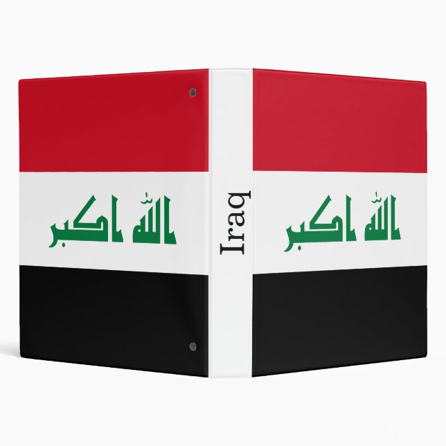 Iraq Flag 3 Ring Binder (Background)