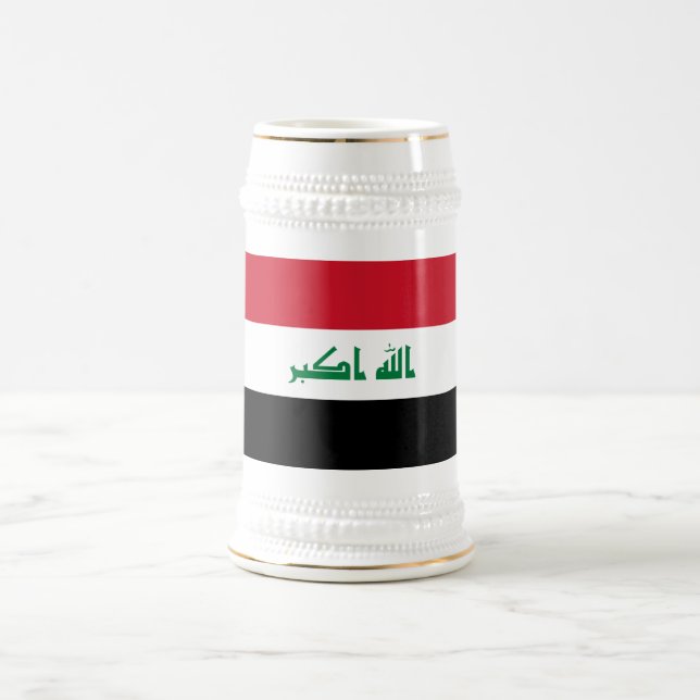 Iraq Flag Beer Stein (Center)