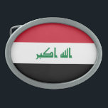 Iraq flag belt buckle<br><div class="desc">An ideal gift for all those who are patriotic of their country!</div>