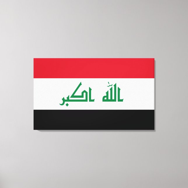Iraq flag canvas print (Front)