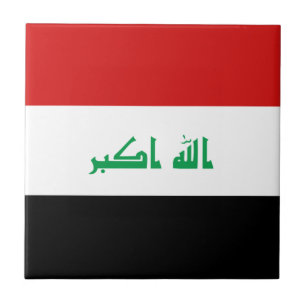 Iraq Flag Ceramic Tile