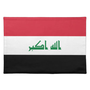 Iraq flag cloth placemat