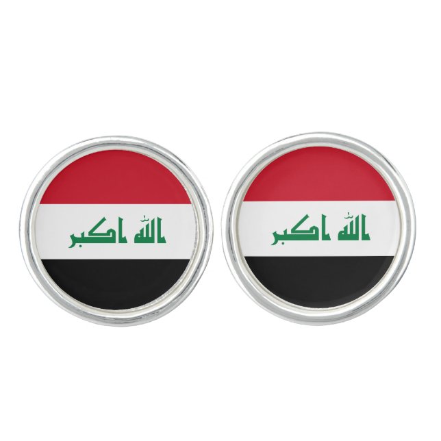 Iraq Flag Cufflinks (Front)
