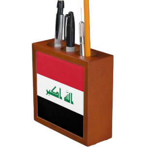 Iraq Flag Desk Organizer