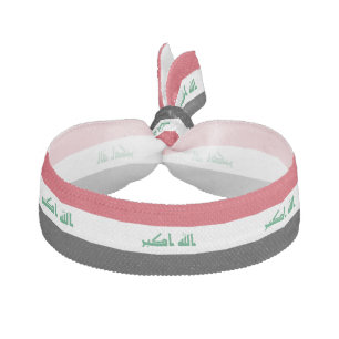 Iraq Flag Elastic Hair Tie