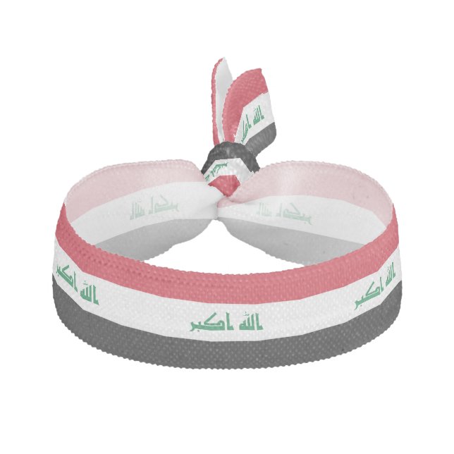 Iraq Flag Elastic Hair Tie (Front)