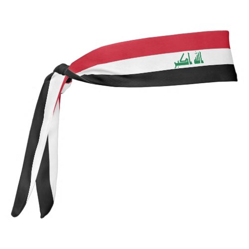 Iraq Flag Elegant Patriotic Tie Headband