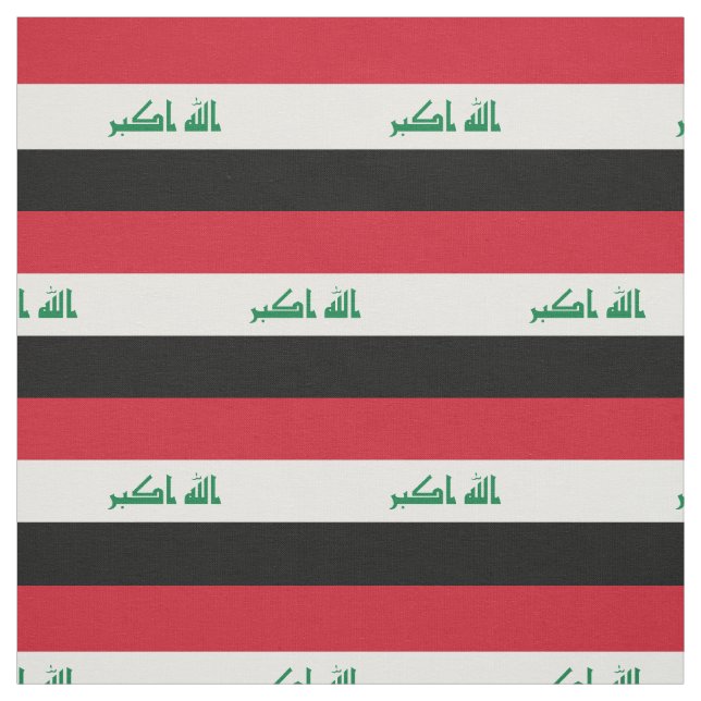 Iraq Flag Fabric (Swatch)