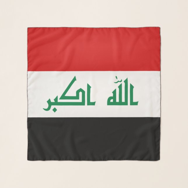 Iraq Flag Fashion Scarf (Front)