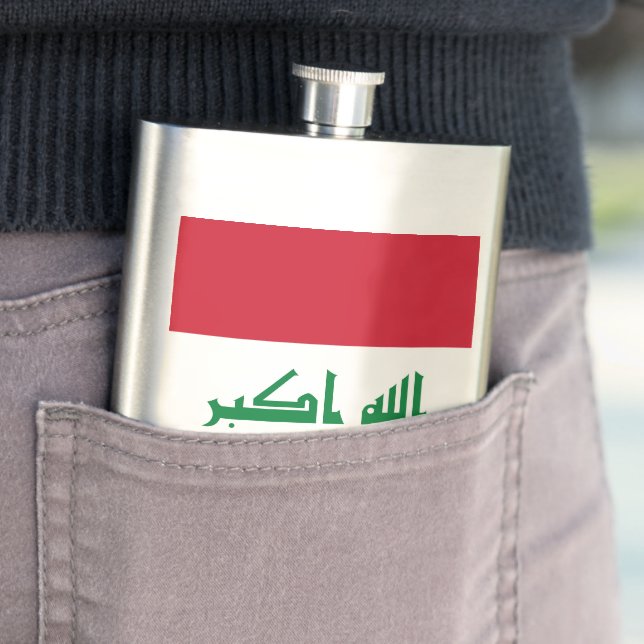 Iraq flag flask (In Situ)
