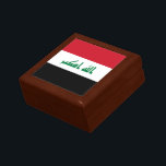 Iraq Flag Gift Box<br><div class="desc">Patriotic flag of Iraq.</div>