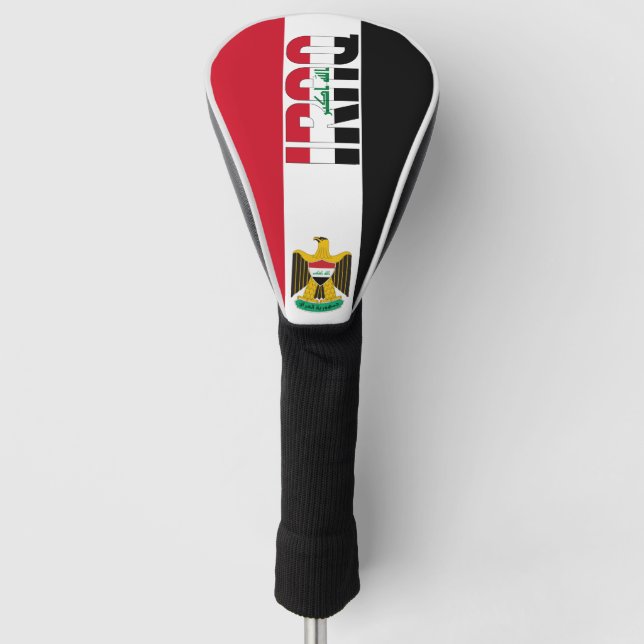 Iraq Flag Gorgeous Patriotic Golf Head Cover (Front)