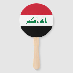 Iraq Flag Hand Fan