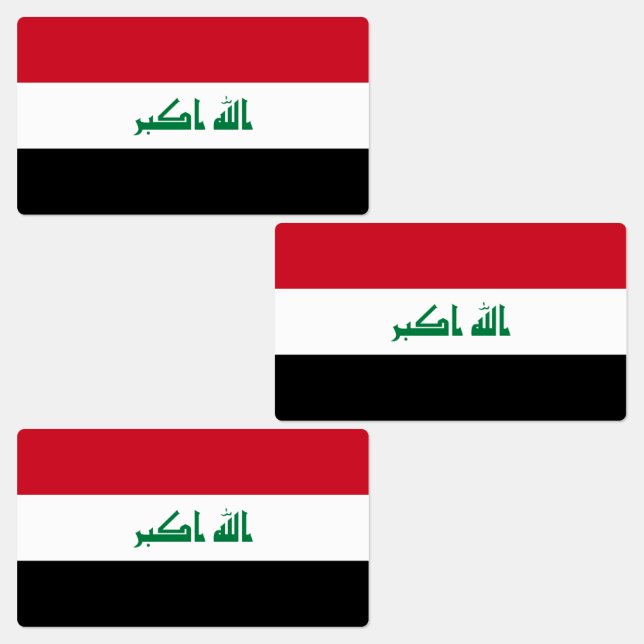 Iraq Flag Labels (Group)