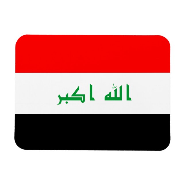 Iraq Flag Magnet (Horizontal)
