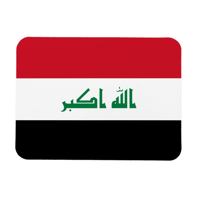 Iraq Flag Magnet (Horizontal)