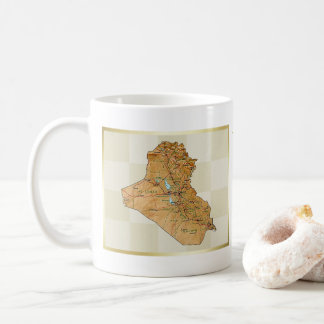 Iraq Flag + Map Mug