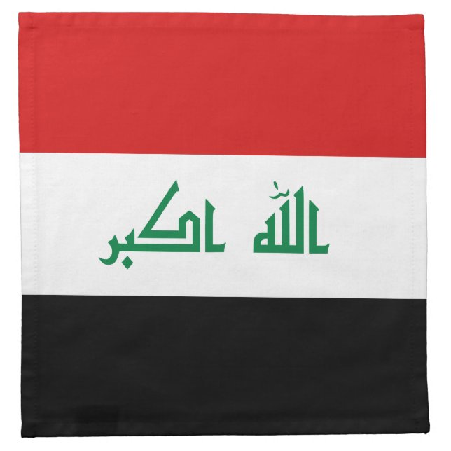 Iraq Flag Napkin (Front)