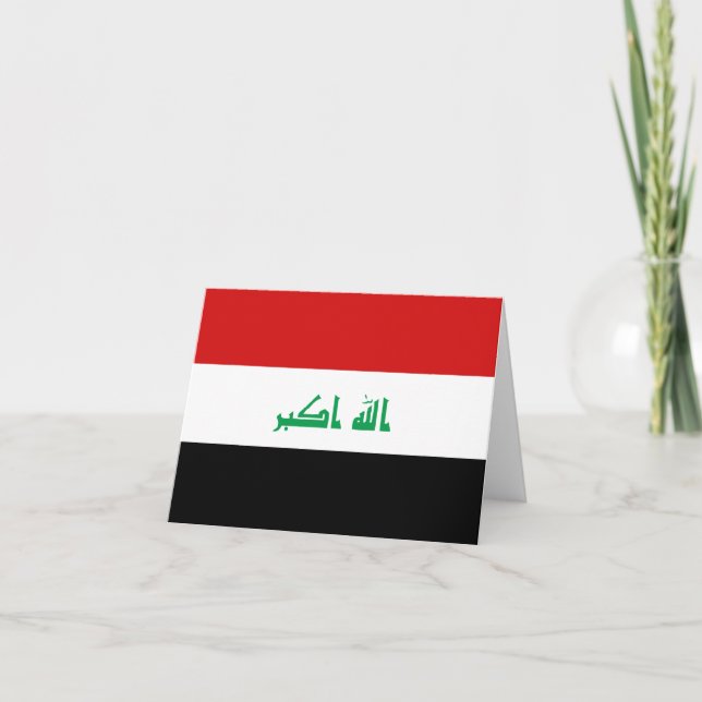 Iraq Flag Notecard (Front)