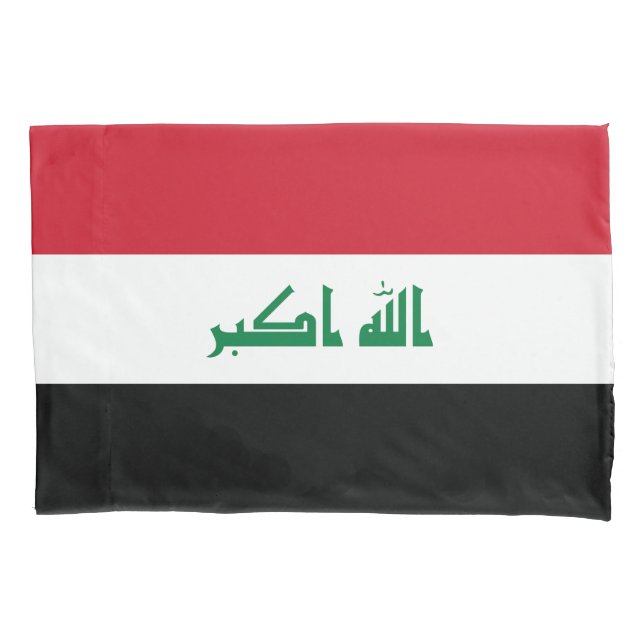 Iraq Flag Pillow Case (Front)