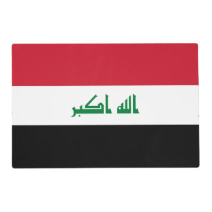 Iraq flag placemat