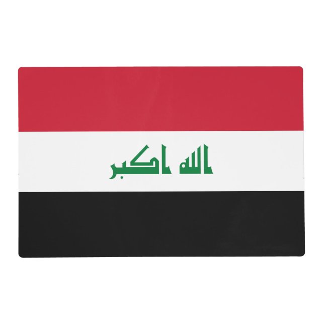 Iraq flag placemat (Front)