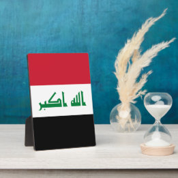 Iraq flag plaque