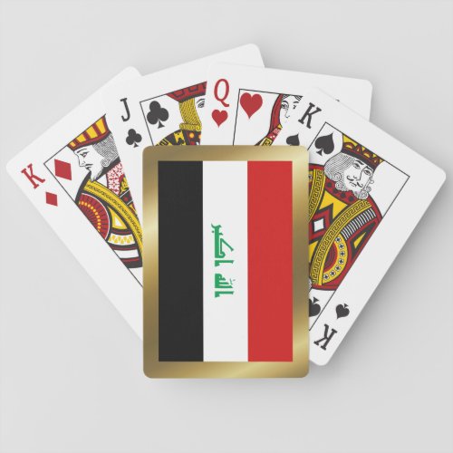 Iraq Flag Playing Cards