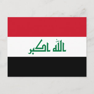 Iraq Flag Postcard