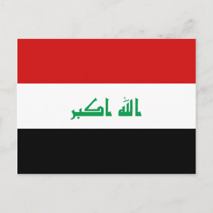 Iraq Flag Postcard