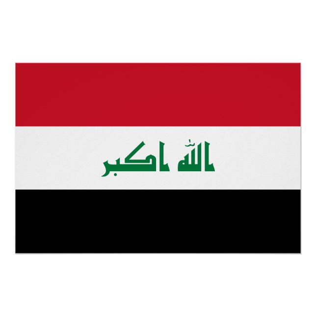 Iraq Flag Poster (Front)