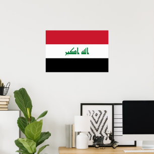 Iraq flag poster