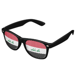 Iraq flag retro sunglasses