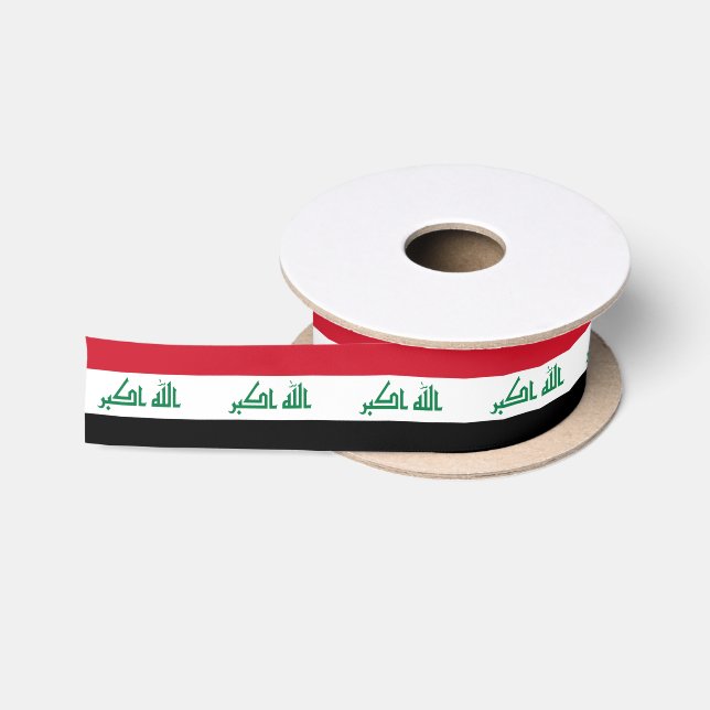 Iraq Flag Satin Ribbon (Spool)