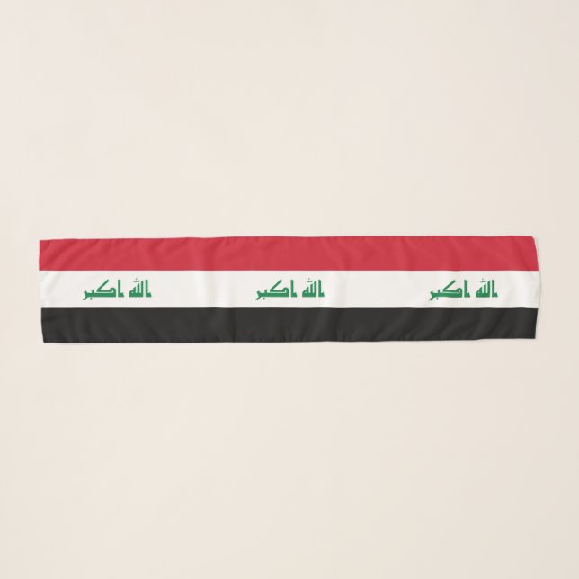 Iraq Flag Scarf (Front (Horizontal))