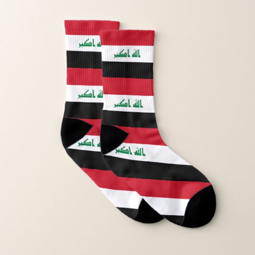 Iraq Flag Socks