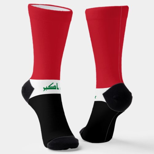 Iraq Flag Socks
