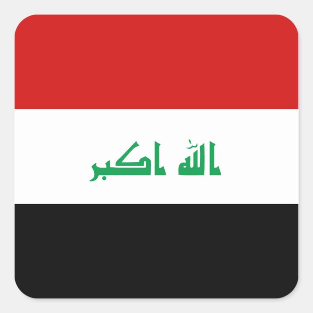 Iraq Flag Sticker (Front)