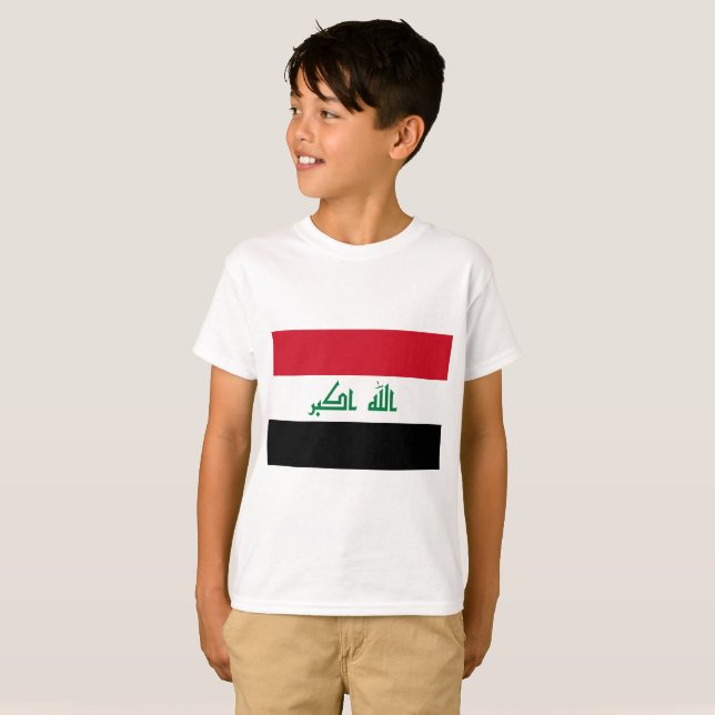 Iraq Flag T-Shirt (Front Full)