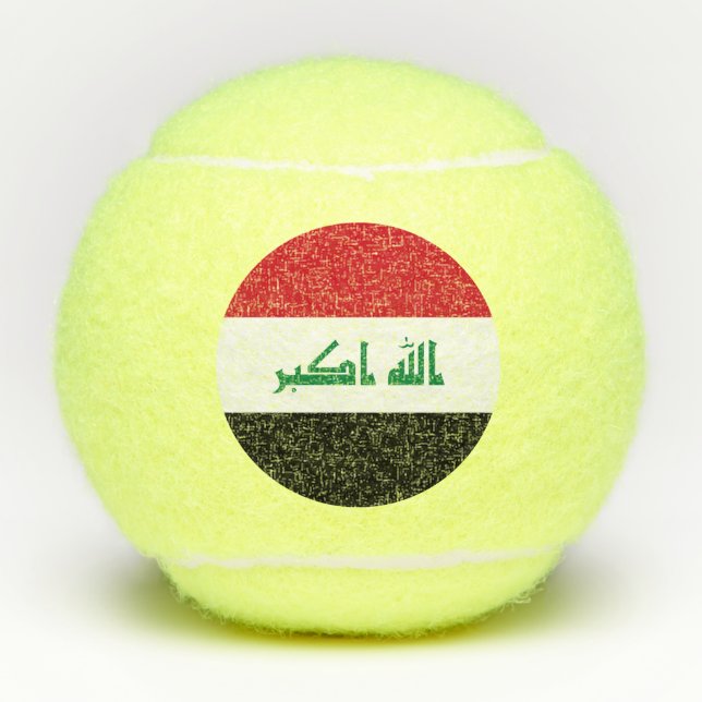 Iraq Flag Tennis Balls (Front)