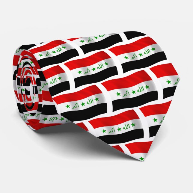 Iraq Flag Tie (Rolled)