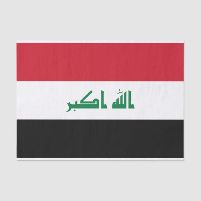 Iraq Flag Tissue Paper (Front)