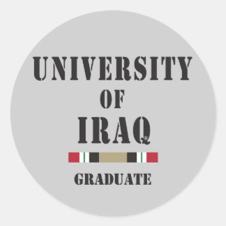 Iraq graduate stencil sticker