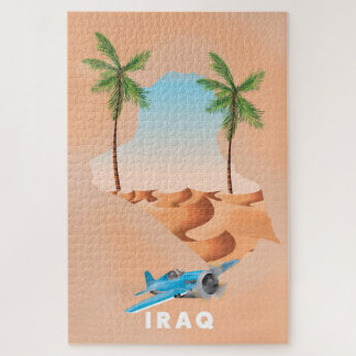 Iraq Illustrated travel poster print. Jigsaw Puzzle