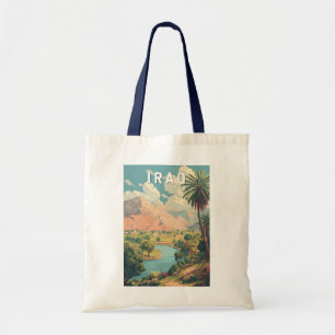 Iraq Illustration Travel Art Vintage Tote Bag